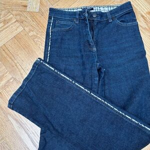 Burberry Women's jeans with novacheck print piping on sides. MadeinItaly size 4
